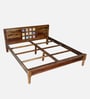 Siramika Sheesham Wood King Size Bed In Provincial Teak Finish Siramika Sheesham Wood King Size Bed In Provincial Teak Finish
