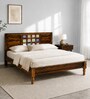 Siramika Sheesham Wood King Size Bed In Provincial Teak Finish