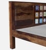 Siramika Sheesham Wood King Size Bed In Provincial Teak Finish