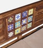 Siramika Sheesham Wood King Size Bed In Rustic Teak Finish With Hydraulic Storage