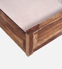 Siramika Sheesham Wood King Size Bed In Rustic Teak Finish With Hydraulic Storage