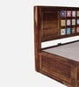 Siramika Sheesham Wood King Size Bed In Provincial Teak Finish With Hydraulic Storage