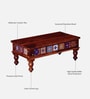Siramika Sheesham Wood Large Coffee Table In Honey Oak Finish
