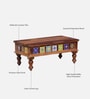 Siramika Sheesham Wood Large Coffee Table In Rustic Teak Finish