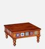Siramika Sheesham Wood Medium Coffee Table In Honey Oak Finish