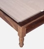 Siramika Sheesham Wood Queen Size Bed In Honey Oak Finish