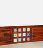 Siramika Sheesham Wood Queen Size Bed In Honey Oak Finish