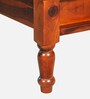 Siramika Sheesham Wood Queen Size Bed In Honey Oak Finish
