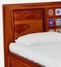 Siramika Sheesham Wood Queen Size Bed In Honey Oak Finish With Box Storage
