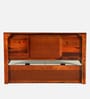 Siramika Sheesham Wood Queen Size Bed In Honey Oak Finish With Hydraulic Storage Siramika Sheesham Wood Queen Size Bed In Honey Oak Finish With Hydraulic Storage