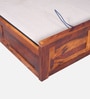 Siramika Sheesham Wood Queen Size Bed In Honey Oak Finish With Hydraulic Storage