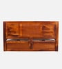 Siramika Sheesham Wood Queen Size Bed In Honey Oak Finish With Hydraulic Storage