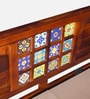 Siramika Sheesham Wood Queen Size Bed In Honey Oak Finish With Hydraulic Storage