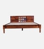 Siramika Sheesham Wood Queen Size Bed In Provincial Teak Finish