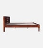 Siramika Sheesham Wood Queen Size Bed In Provincial Teak Finish