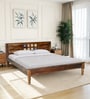 Siramika Sheesham Wood Queen Size Bed In Provincial Teak Finish