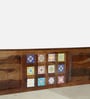 Siramika Sheesham Wood Queen Size Bed In Provincial Teak Finish
