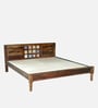 Siramika Sheesham Wood Queen Size Bed In Provincial Teak Finish