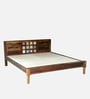 Siramika Sheesham Wood Queen Size Bed In Provincial Teak Finish