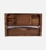 Siramika Sheesham Wood Queen Size Bed In Provincial Teak Finish With Hydraulic Storage
