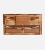 Siramika Sheesham Wood Queen Size Bed In Rustic Teak Finish With Hydraulic Storage