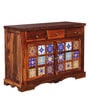 Siramika Sheesham Wood Sideboard In Honey Oak Finish