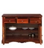 Siramika Sheesham Wood Sideboard In Honey Oak Finish