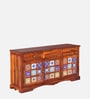 Siramika Sheesham Wood Sideboard In Honey Oak