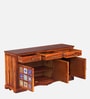 Siramika Sheesham Wood Sideboard In Honey Oak