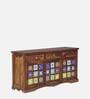 Siramika Sheesham Wood Sideboard In Provincial Teak Finish