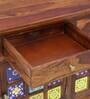 Siramika Sheesham Wood Sideboard In Provincial Teak Finish