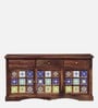 Siramika Sheesham Wood Sideboard In Rustic Teak Finish