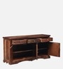 Siramika Sheesham Wood Sideboard In Rustic Teak Finish