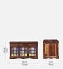 Siramika Sheesham Wood Sideboard In Rustic Teak Finish