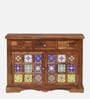 Siramika Sheesham Wood Sideboard In Rustic Teak
