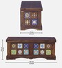Siramika Sheesham Wood Trunk in Provincial Teak Finish