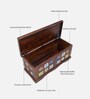 Siramika Sheesham Wood Trunk in Provincial Teak Finish
