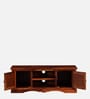 Siramika Sheesham Wood TV Console in Honey Oak Finish for TVs up to 50"