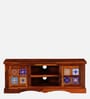 Siramika Sheesham Wood TV Console in Honey Oak Finish for TVs up to 50"