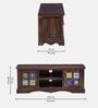 Siramika Sheesham Wood TV Console in Provincial Teak Finish for TVs up to 50"