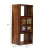 Siramika Sheesham Wood Book Shelf in Rustic Finish