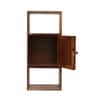 Siramika Sheesham Wood Book Shelf in Rustic Finish