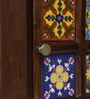 Siramika Sheesham Wood Book Shelf In  Provincial Teak Finish