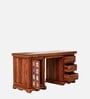 Siramika Sheesham Wood Writing Table In Honey Oak Finish