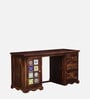 Siramika Sheesham Wood Writing Table In Provincial Teak Finish