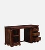 Siramika Sheesham Wood Writing Table In Provincial Teak Finish