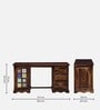 Siramika Sheesham Wood Writing Table In Provincial Teak Finish