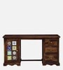 Siramika Sheesham Wood Writing Table In Provincial Teak Finish