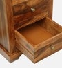 Siramika Sheesham Wood Writing Table In Rustic Teak Finish
