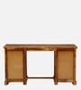 Siramika Sheesham Wood Writing Table In Rustic Teak Finish